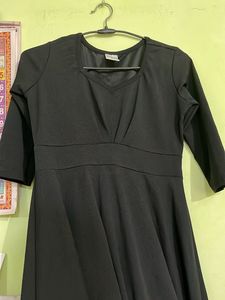 Black Fit &amp; Flare Dress