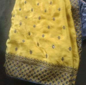 Elegant Lavender Saree