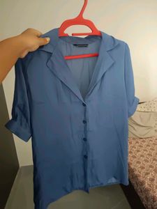 Satin Blue shirt