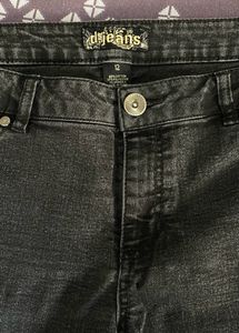Charcoal Black Washed Capri