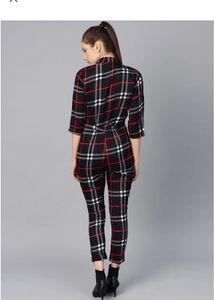 Checkered jumpsuit