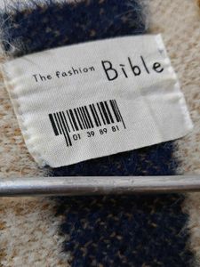 Like New! Cozy Striped Faux Fur Sweater - Warm