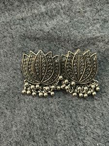 Lotus Jhumka Earrings