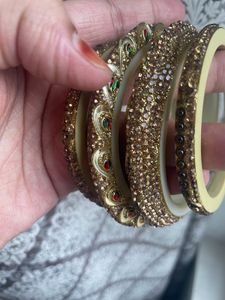 Golden Bridal Bangles Set (8pcs)