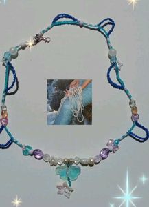 Handmade mermaid core aesthetic necklace.