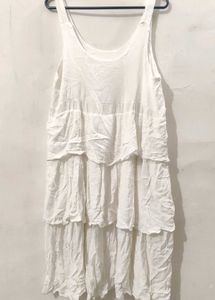 White Tiered Sundress
