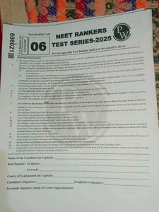 NEET 2025 Rankers Test Series