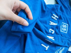 Vintage Feel Blue Tee-relaxed ,Cost And Cool
