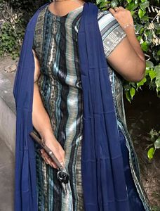 Vintage-Inspired Ethnic Dress Set