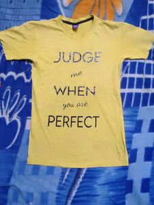 Yellow Graphic Print T-Shirt