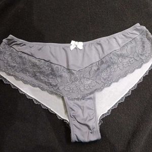 Embroidery Gray Lace Trim Pantie