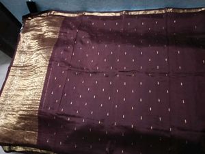 Embellished KanchiPattuSaree With Patterned Blouse