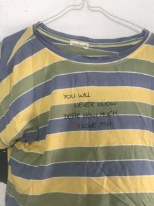 Striped Graphic Tee