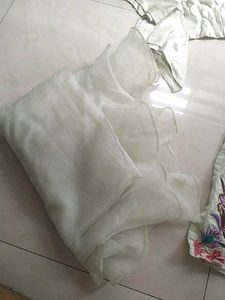 Short Kurti With Dhoti And Organza Duppata