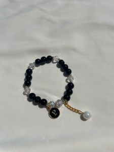Strechible Stone Alphabet Bracelet