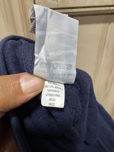 GAP Navy Blue Regular Fit Solid Jogger