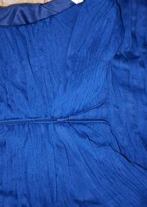 [Xscape&#39;s royal blue ruched designer dress]