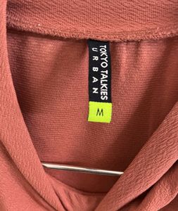 Tokyo Talkies Urban Rust Red Crop Top