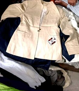 Beige Button-Down Top