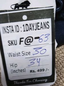 F@63 Size-30 Cargo Jeans