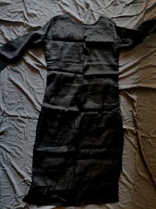 Elegant Black Kurta with handwork