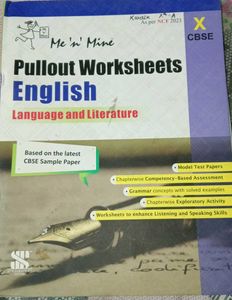 Me 'n' Mine Pullout Worksheet English Class 10th