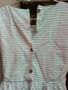 Striped Sundress with Tie Back