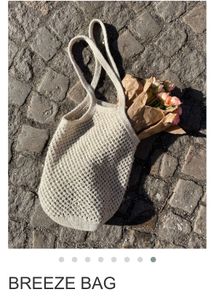 Beige Knitted Breeze Bag