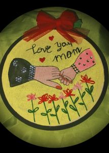 Handmade Embroidery Hoop Mother&#39;s Day Special