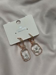 Crown Flower Earrings