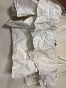 Zara White Off-Shoulder crop Top