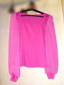 Pink Long Sleeve Top