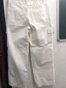 White H and M Cargo Pants