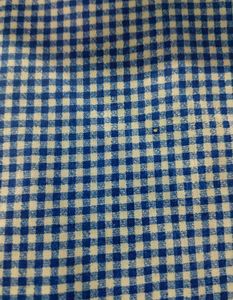 Blue &amp; White Checked Fabric 1 MTR 99 Rs