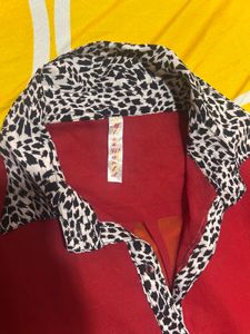 Red Shirt With Print