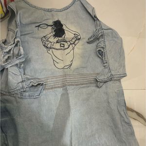 Sky Blue With Different Pattern Hands Wit Jeans