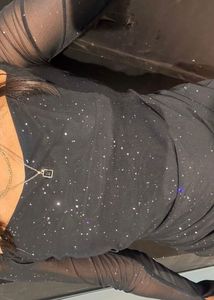 Sparkly Black Mini Dress