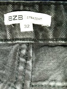 Straight Fit Black Jeans