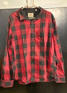 Red &amp; Black Plaid Shirt
