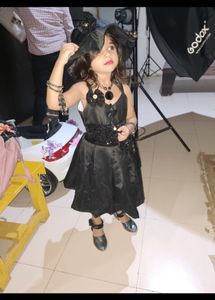 Cute Black Dress with Hat