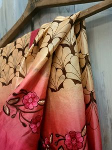 Double Colour Silk Saree
