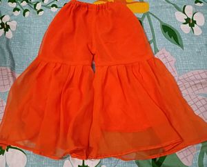 Vibrant Orange Garara Salwar Kameez✨