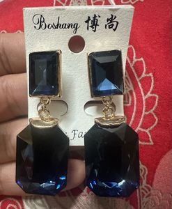 Blue Gemstone Earrings