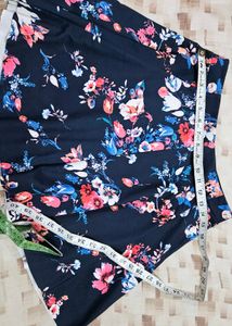 Floral Mini Flare Skirt