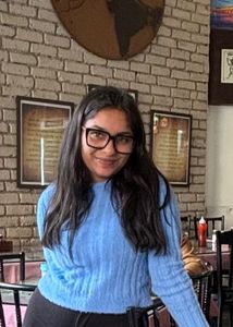 Blue Fuzzy Knit Sweater