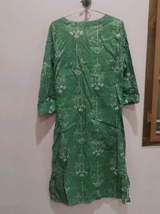 Green Floral Print Kurti