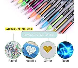 Neon Color Gel Pens - 48 Pack