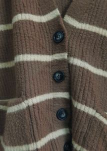 Brown Striped Cardigan 🤎..