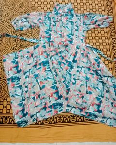Abstract Print Dress for 10 year old girls