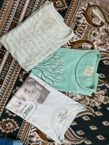 Combo of Cute Graphic Three Tees